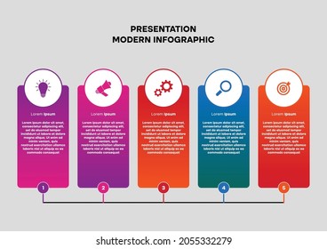 Gradient Case Infographic Business Template
