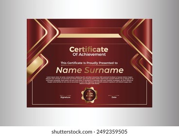 Gradient Certificate of Achievement and Appreciation 2024