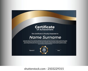 Gradient Certificate of Achievement and Appreciation