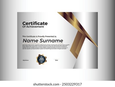 Gradient Certificate of Achievement and Appreciation