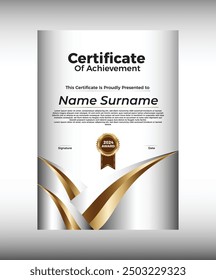 Gradiente Certificado de Logro y Apreciación