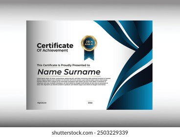Gradient Certificate of Achievement and Appreciation