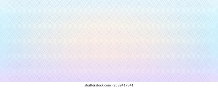 Gradient cheque watermark for certificate, voucher, money vector illustration