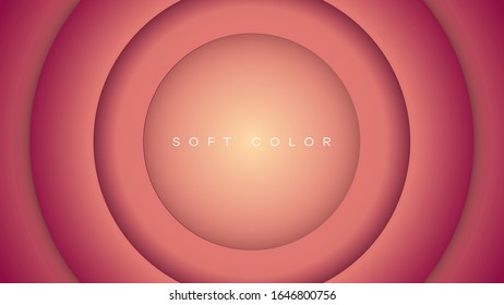 Gradient circle abstract background with 3d style. vector. Eps10