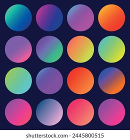 Gradient circle background. Abstract vector illustration. Images produced without the use of any form of AI. software