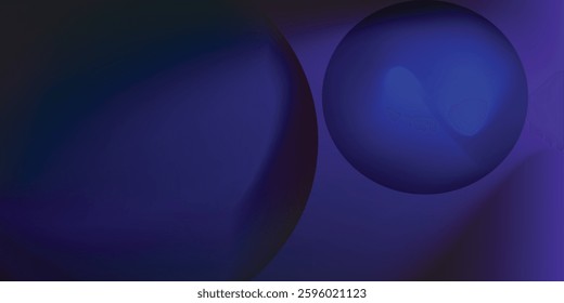 Gradient circle background. Abstract vector watercolor shapes isolated on transparent background. Dark color blend design template