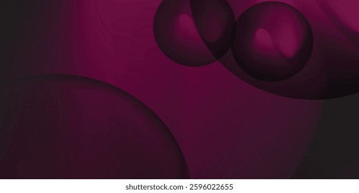 Gradient circle background. Abstract vector watercolor shapes isolated on transparent background. Dark color blend design template