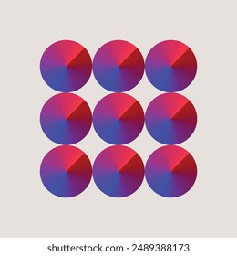 Gradient circle background. Backdrop for website, print, base for banners, wallpapers. Violet, purple and pink. Abstract poster