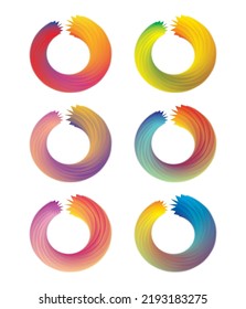 Gradient Circle Background, Blending Color Pallet Background Circle