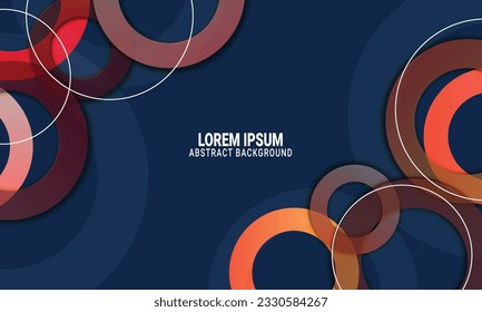 Gradient circle banner background. Vector illustration.