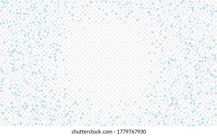 Gradient Circle Invitation Transparent Background. Colored FallingFestive Dust Invitation. Festival Wallpaper. Rainbow Christmas Design.