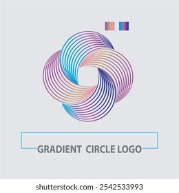 Gradient Circle Logo Colorful Logo Design.