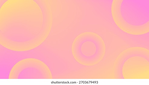Gradient circle Rings on Pastel abstract background Gradient Copy Space design