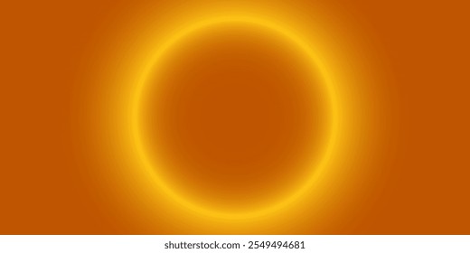 Ilustração do Sol com Círculo Gradiente com Tons Quentes