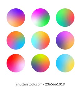gradient circle templates. Vector illustration