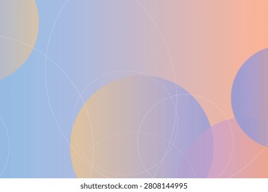 Gradient circles overlay with smooth blue, pink, and yellow transitions