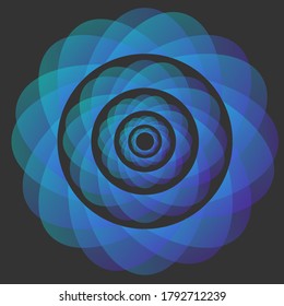 gradient circles vector design abstract