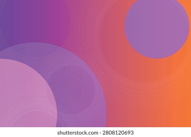 Gradient circular abstract overlay of pink, purple, and orange hues circles overlapping