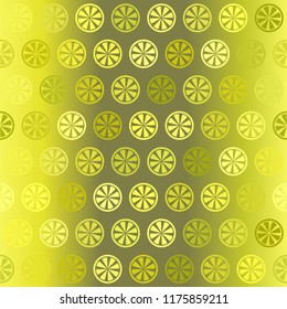 Gradient citrus pattern. Seamless vector
