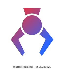 Gradient Claw Machine Icon For Gaming and Design