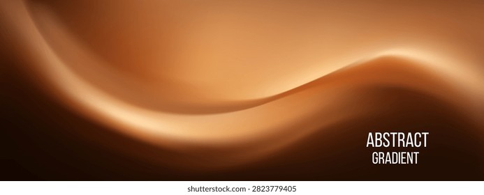 Gradient coffee bg with dark brown texture for chocolate background abstract. Luxury noise wave with pastel silk soft for template pattern black. Mocca gold bg with brown dark splash for cafe.