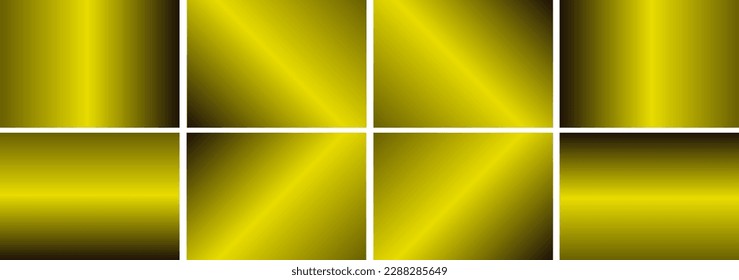 Gradient. Collection of abstract fabric backgrounds with space for design. Artistic background for design. Combination of black, yellow, mustard color