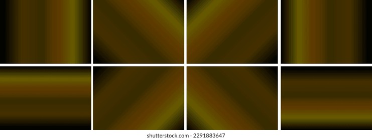 Gradient. Collection of abstract fabric backgrounds with space for design. Artistic background for design. Combination of black, brown, yellow, red.