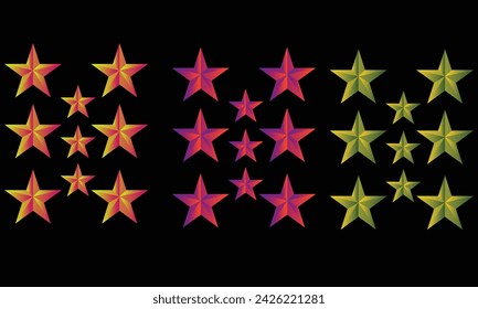 degradado color 3d star mierda