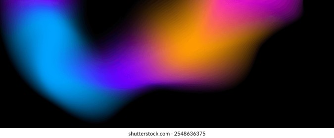 fundo abstrato de cor de gradiente com azul, laranja e roxo