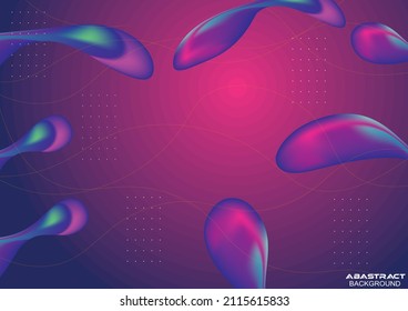 Color del degradado, Forma líquida abstracta, fondo dinámico, ondulado, Composición de fluido gradiente con color de moda, formas fluidas Usable para página de aterrizaje, Plantilla vectorial moderna.
