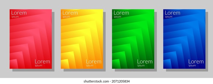 gradient color background. compound wave of square