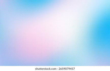 Fondo de color degradado con patrón de semitono geométrico.