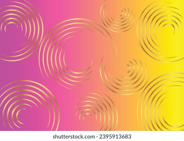 Fondo de color degradado con diseño de círculo dorado 