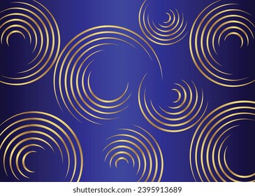 Gradient Color Background with Golden Circle Design 