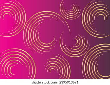 Gradient Color Background with Golden Circle Design 