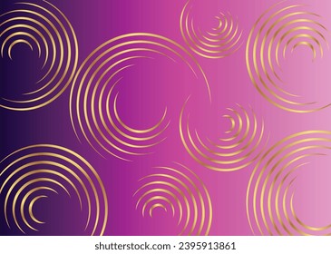 Fondo de color degradado con diseño de círculo dorado 