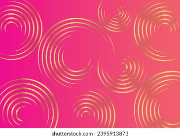 Gradient Color Background with Golden Circle Design 