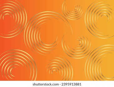 Fondo de color degradado con diseño de círculo dorado 