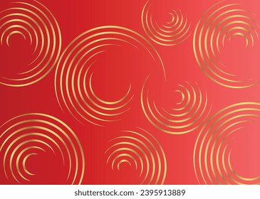 Gradient Color Background with Golden Circle Design 