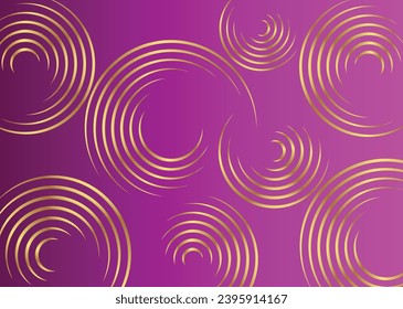 Gradient Color Background with Golden Circle Design 