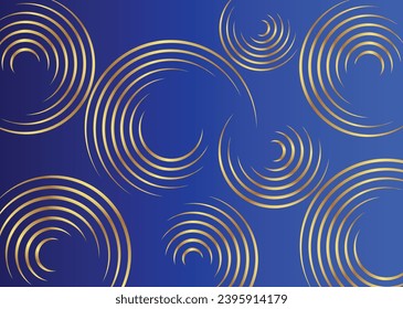 Gradient Color Background with Golden Circle Design 