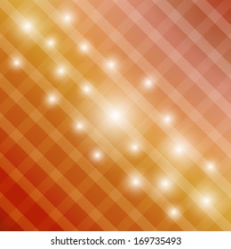 gradient color background ( red, yellow ) with squares and shining stars