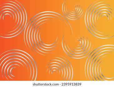 Gradient Color Background with Silver Circle Design 