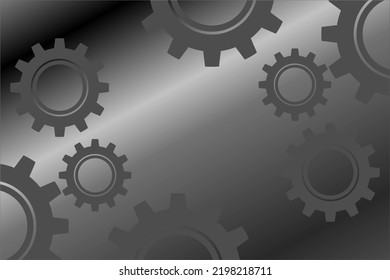 gradient color background vector design with gear gear pattern