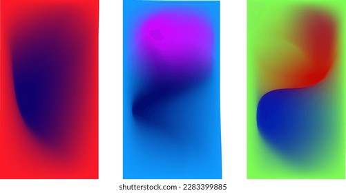 Gradient Color Background Vector Illustration Set