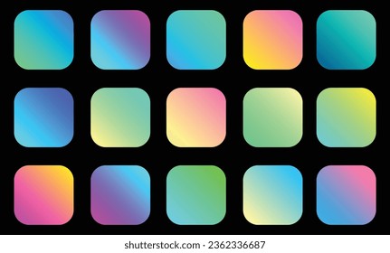 Gradient color bar design template other color matched
