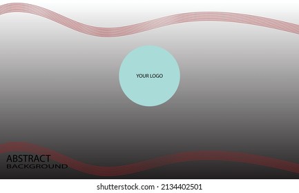 Gradient color black and white with line wave for background
