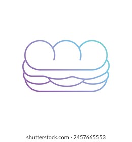 Gradient Color Burger King vector icon