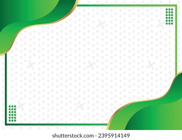 Gradient Color Corner with Striking Golden Outlines on White Background