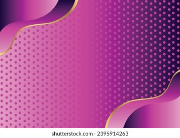 Gradient Color Corner with Striking Golden Outlines on Gradient Background